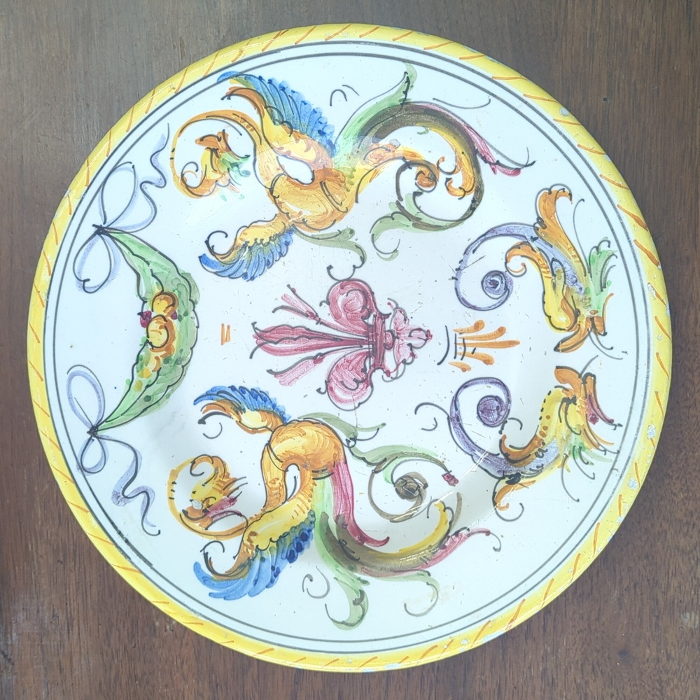 Majolica Pottery Plate